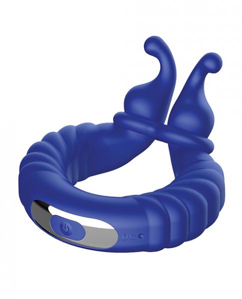 Forto F-24 Textured Vibrating Cock Ring - Blue BB Store Forto F-24 Textured Vibrating Cock Ring - Blue BB Store
