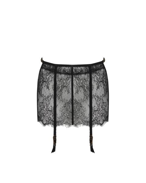 Camelia Skirt Garter Belt - Black - BB Store Camelia Skirt Garter Belt - Black - BB Store