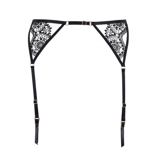 Eliana Suspender Belt Black Size BB Store