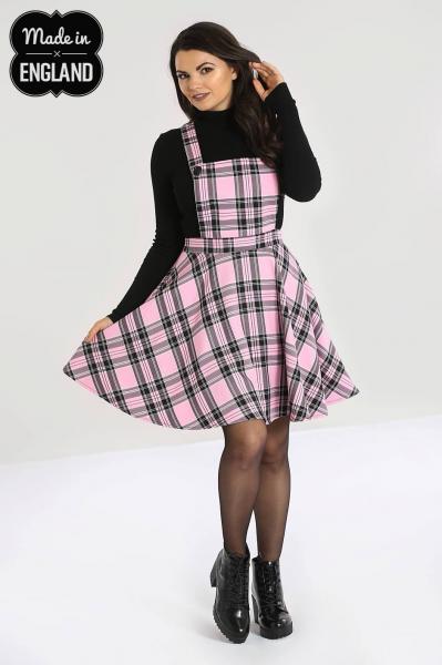 Pink tartan pinafore shop