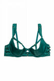 Ava 1/4 Cup Bra - Green -