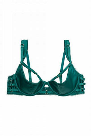 Ava 1/4 Cup Bra - Green -