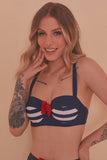 Nautical Bikini Top - Blue/White -