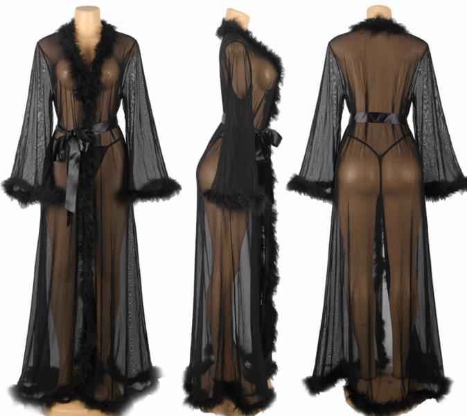 Marabou gown on sale