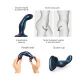 Strap on Me Snaky Metallic Blue Med Dil