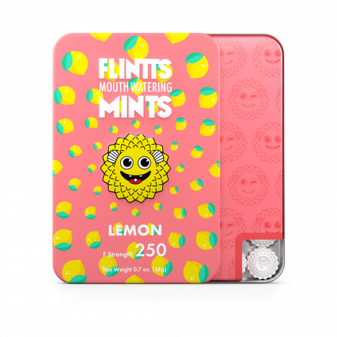 Flintts Mouth Watering Mints - Lemon - Strength 250