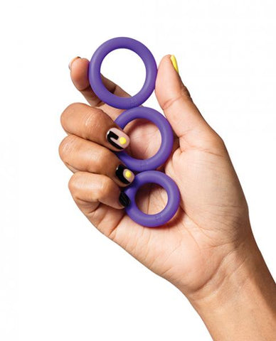 Romp Remix Trio Penis Ring Set of 3 - Purple BB Store Romp Remix Trio Penis Ring Set of 3 - Purple BB Store