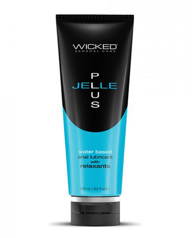 Wicked Jelle Plus Water Based Anal Lubricant with Relaxants - 8 oz
