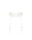 Marisa Garter Belt - White/Sheer -