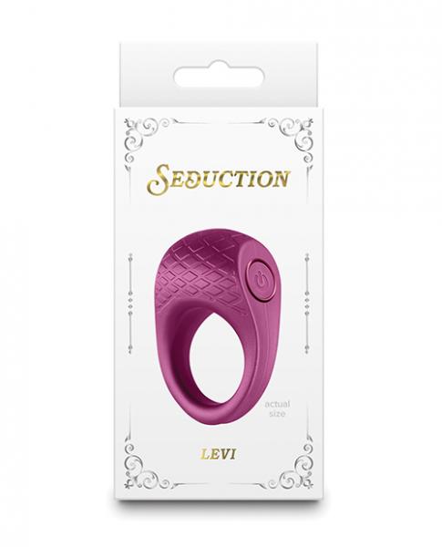 Seduction Levi Cock Ring - Metallic Burgundy BB Store Seduction Levi Cock Ring - Metallic Burgundy BB Store
