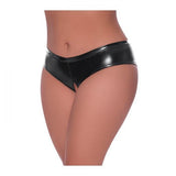 Club Candy Low Rise Split Crotch Boy Short - Black - Queen