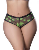 Boy Short - Pot Leaf - Queen Size