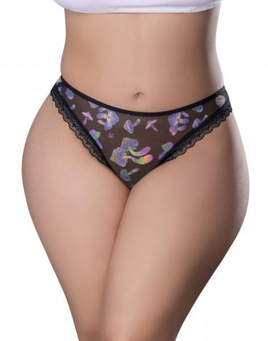 Panty with Open Back - Mushroom - Queen Size
