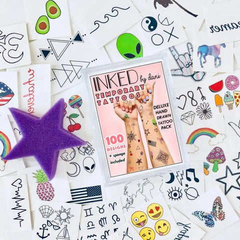 Deluxe Assorted Temporary Tattoo Pack