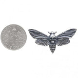 Realistic Deaths Head Moth Ring - Sterling Silver -