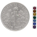 Rainbow Bar Post Earrings 13x2 mm - Sterling Silver