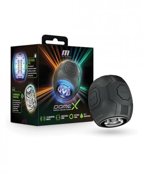 Blush M for Men Dome X Vibrating Masturbator - Black BB Store Blush M for Men Dome X Vibrating Masturbator - Black BB Store