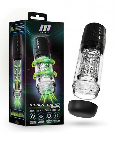 Blush M for Men Whirlwind Pro Stroker - Black