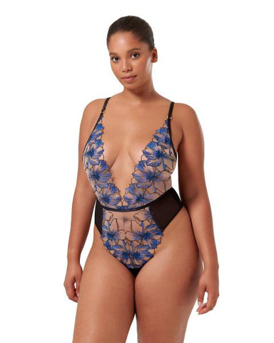 Lyandra Soft Body - Egyptian Blue/Black/Sheer -