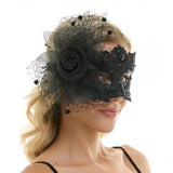 Masquerade Fairy Lace Mask - Black