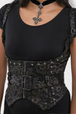 Malapas Underbust Corset - Black Lily -