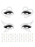 Ayla Glow in the Dark Face Jewels Sticker - Clear