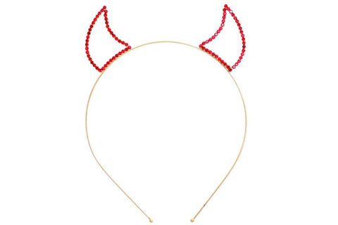 Devil Horn Headband - Red