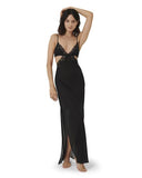 Julianne Long Chemise - Black -