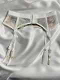 Garter Belt - Multicolor Cotton Embroidery