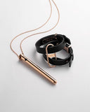 Crave Pleasure Gift Set - Rose Gold Vesper & Black/Rose Gold Icon Cuff
