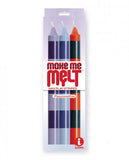 The 9's Make Me Melt Drip Candles Stripes - Passionette 3pk