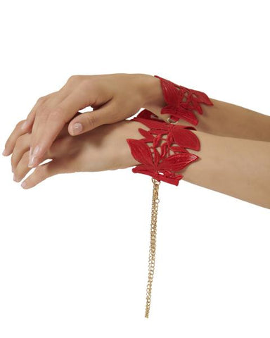 Ophelia Cuffs - Red - One Size