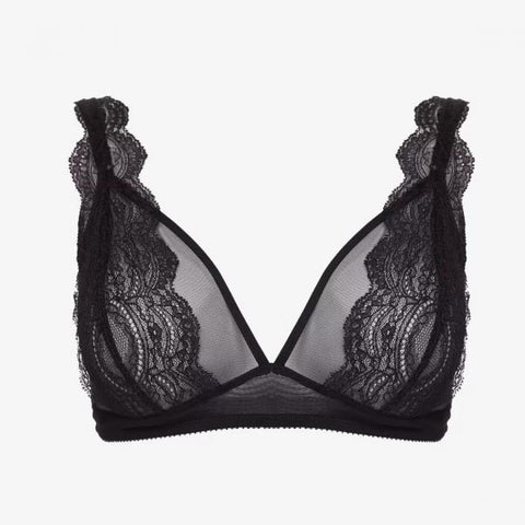 Leicester Lace Bralette - Black -