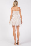 Bra Lace Mini Dress - Ivory -