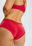 Microfiber Hipster Panty - Red -