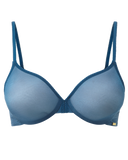 Petrol - Glossies Sheer Moulded Bra -
