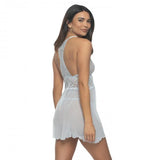 Renee Lace and Mesh Babydoll - Something Blue -