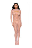 Fishnet Bodystocking and Shrug - Rose Quartz - One Size