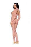 Fishnet Bodystocking and Shrug - Rose Quartz - One Size
