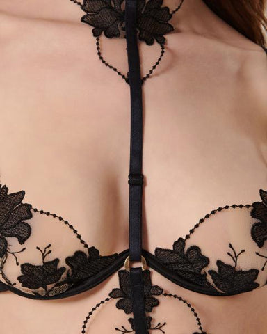 Yvette Harness - Black/Sheer -