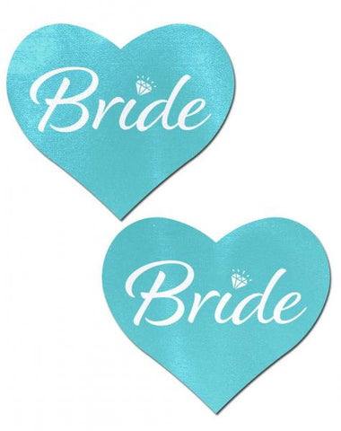 Pastease - True Blue Heart "Bride" Pasties