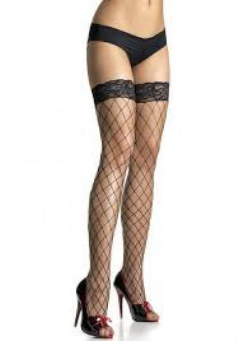 Fishnet Stocking Lace - Black - One Size