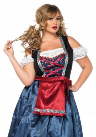 Beerfest Beauty Tea Length Costume - Multicolor - 1X/2X