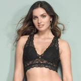 Emma Elegant Triangle Bralette - Black -