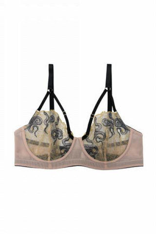 Dakota Snake High Apex Bra with Overbust Straps Fuller Bust -
