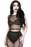 Wildchild Fishnet Top - Leopard -