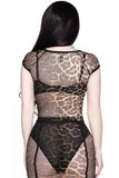 Wildchild Fishnet Top - Leopard -