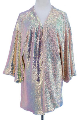 Sequin Duster - Multi - One Size