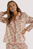 Bouffants Recycled Cheeta Long Sleeve Top -