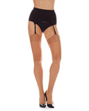 Pinup Cuban Heel Backseam Stocking - Nude/Black -
